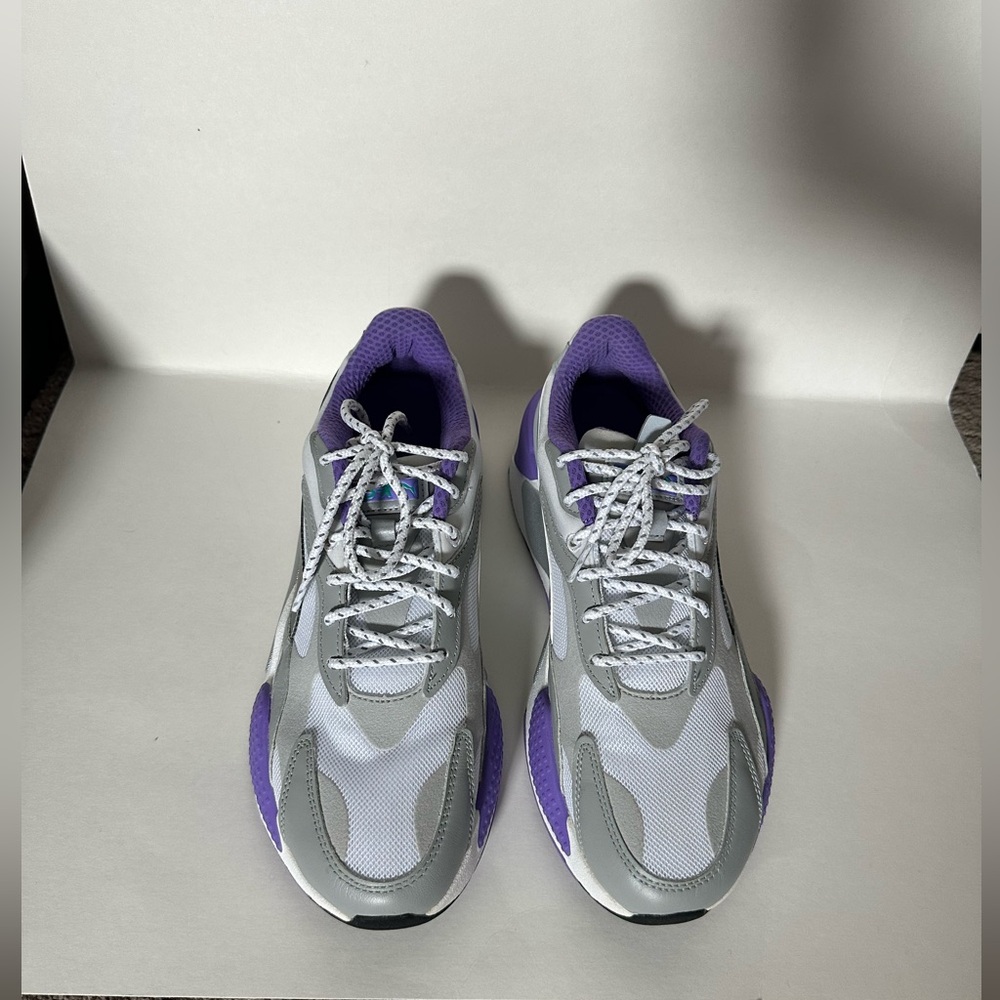 Puma Purple and Gray Athletic Shoes with Chunky Sole
